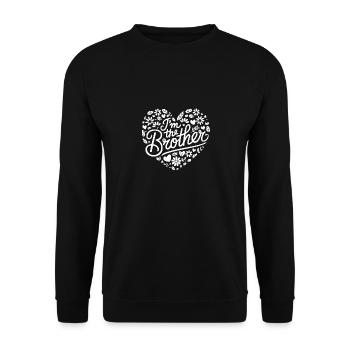 Frère Grand Frère Frère Famille - Sweat-shirt Unisexe - noir - Devant - Alina (178cm) & Michal (187cm)