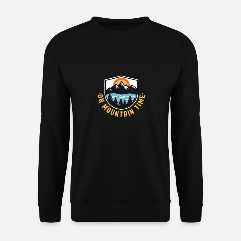 On Mountain Time - Unisex Pullover - Schwarz
