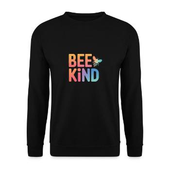 Honigbiene Imker Bienen Biene - Unisex Pullover - Schwarz - Vorne - Alina (178cm) & Michal (187cm)