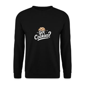 Cookies Cookie Biscuits Biscuits Chocolate - Unisex Sweatshirt - black - Front - Alina (178cm) & Michal (187cm)