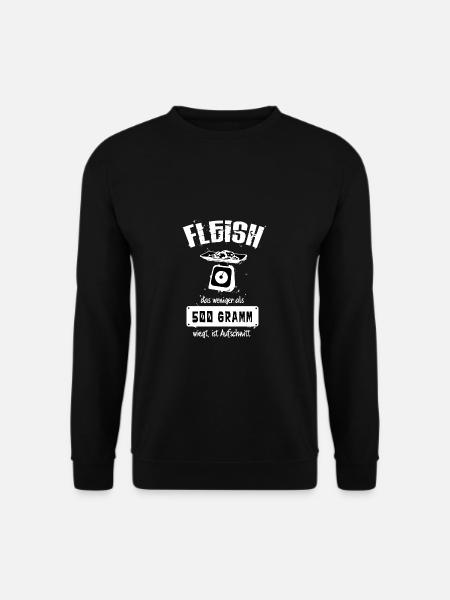 Fleisch, das weniger als 500g wiegt ist Aufschnitt - Unisex Pullover - Schwarz