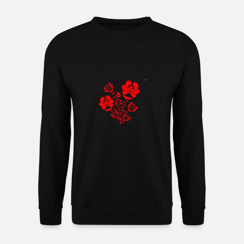 Red folk design #6 - Unisex Sweatshirt - black