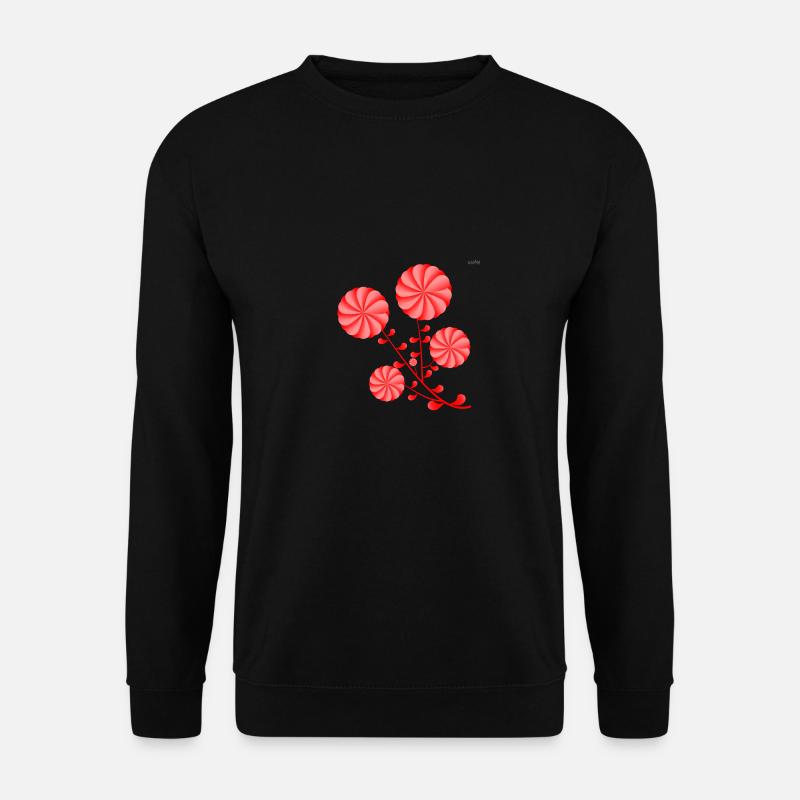 Red folk design #2 - Unisex Sweatshirt - black