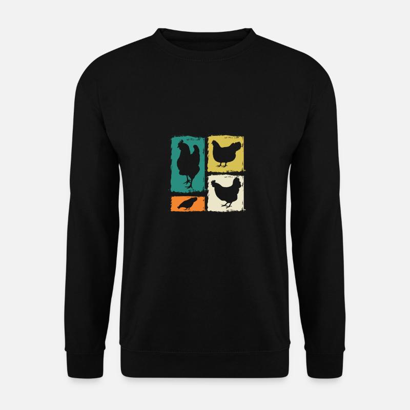 Chickens Hen - Unisex Sweatshirt - black