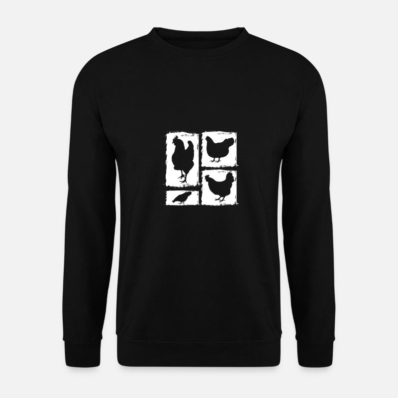 Chickens Hen - Unisex Sweatshirt - black