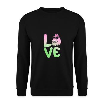 Poules Poule - Sweat-shirt Unisexe - noir - Devant - Alina (178cm) & Michal (187cm)