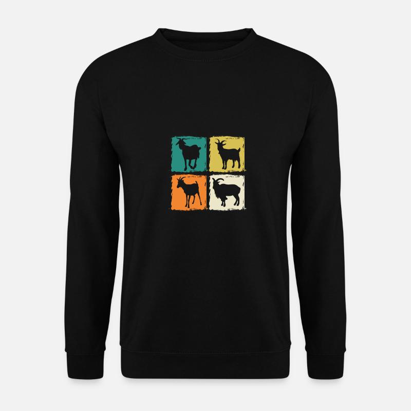 Ziegen - Unisex Pullover - Schwarz