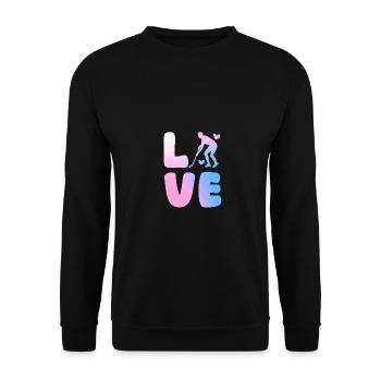 Joueurs de hockey sur gazon Hockey sur gazon - Sweat-shirt Unisexe - noir - Devant - Alina (178cm) & Michal (187cm)