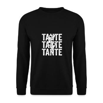 Joueur de hockey sur gazon tante hockey sur gazon - Sweat-shirt Unisexe - noir - Devant - Alina (178cm) & Michal (187cm)