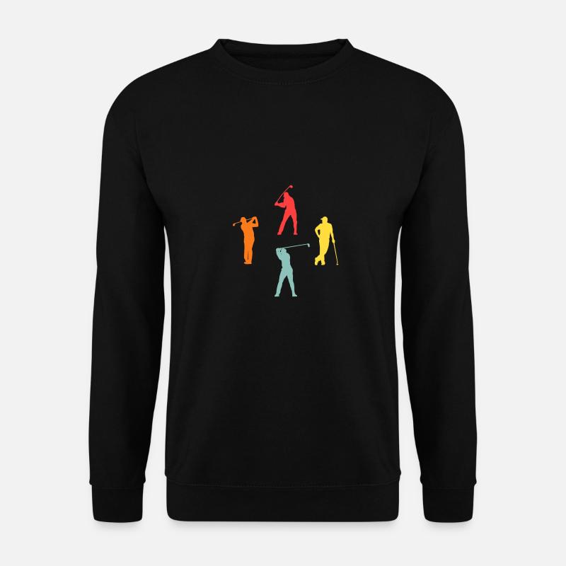 Golfspieler Evolution Golf - Unisex Pullover - Schwarz