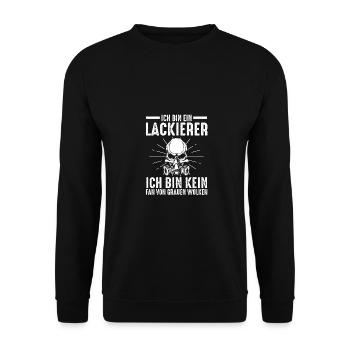 Car Painter Vehicle Painter Painter - Unisex Sweatshirt - black - Front - Alina (178cm) & Michal (187cm)