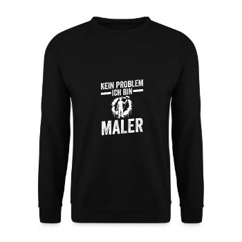 Maître Peintre Compagnon Peintre - Sweat-shirt Unisexe - noir - Devant - Alina (178cm) & Michal (187cm)