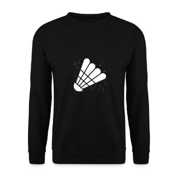 Federball Badminton - Unisex Pullover - Schwarz - Vorne - Alina (178cm) & Michal (187cm)