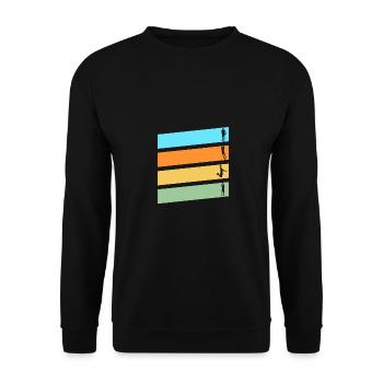 Basketball Players Basketball - Unisex Sweatshirt - black - Front - Alina (178cm) & Michal (187cm)