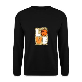 Basketball Players Basketball - Unisex Sweatshirt - black - Front - Alina (178cm) & Michal (187cm)