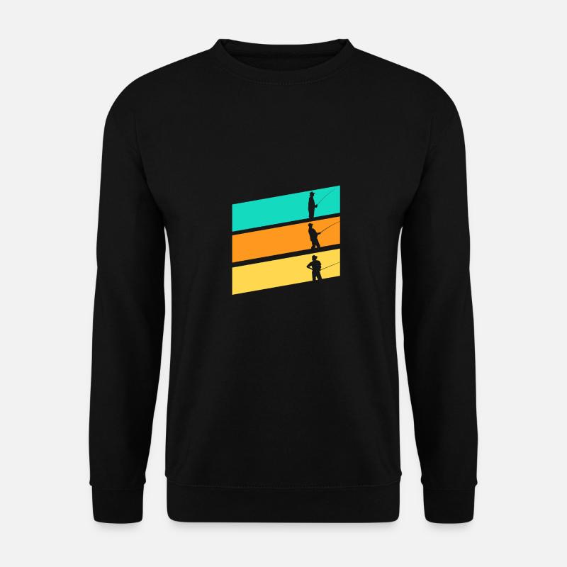 Angler Angeln - Unisex Pullover - Schwarz