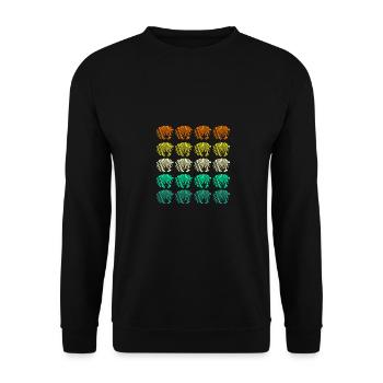 Accordion Player Accordion - Unisex Sweatshirt - black - Front - Alina (178cm) & Michal (187cm)