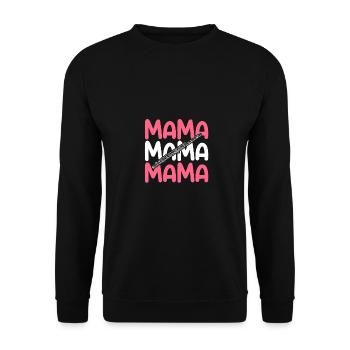 Flûtiste Maman Mère Flûte - Sweat-shirt Unisexe - noir - Devant - Alina (178cm) & Michal (187cm)