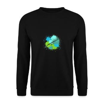 Flute player - Unisex Sweatshirt - black - Front - Alina (178cm) & Michal (187cm)