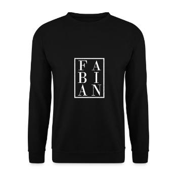 Fabien - Sweat-shirt Unisexe - noir - Devant - Alina (178cm) & Michal (187cm)