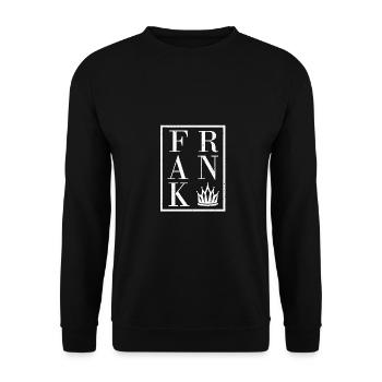 Frank - Unisex Sweatshirt - black - Front - Alina (178cm) & Michal (187cm)