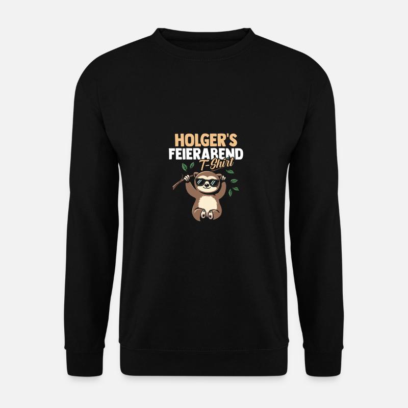Sloth Holger - Unisex Sweatshirt - black