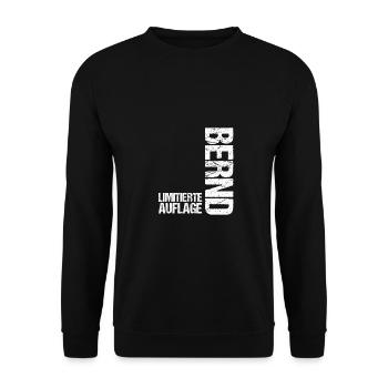 Bernd - Sweat-shirt Unisexe - noir - Devant - Alina (178cm) & Michal (187cm)