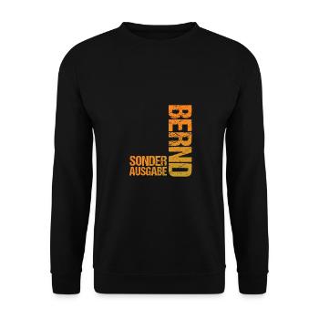 Bernd - Sweat-shirt Unisexe - noir - Devant - Alina (178cm) & Michal (187cm)