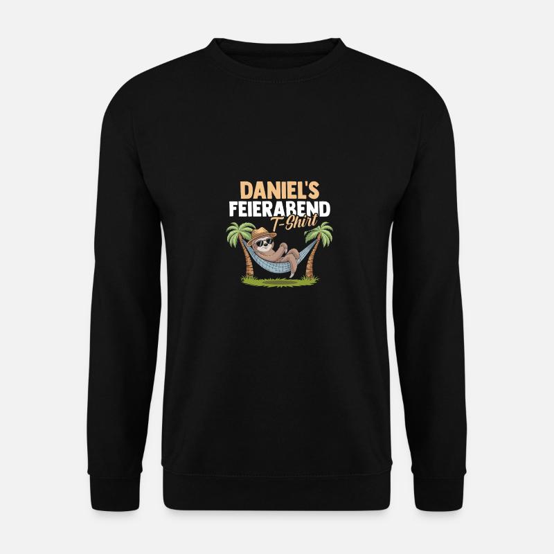Faultier Daniel - Unisex Pullover - Schwarz