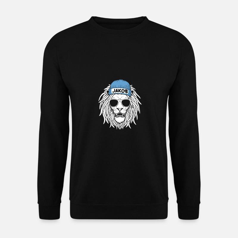 Löwe Jakob - Unisex Pullover - Schwarz