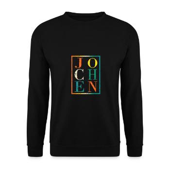 Jochen - Unisex Sweatshirt - black - Front - Alina (178cm) & Michal (187cm)