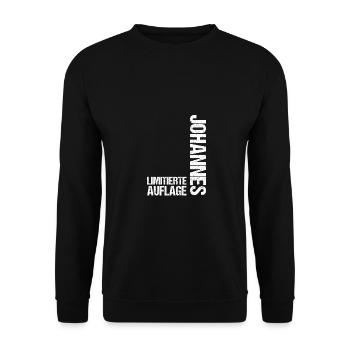 Johannes - Sweat-shirt Unisexe - noir - Devant - Alina (178cm) & Michal (187cm)