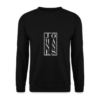 Johannes - Sweat-shirt Unisexe - noir - Devant - Alina (178cm) & Michal (187cm)