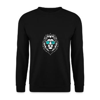 Leo John - Unisex Sweatshirt - black - Front - Alina (178cm) & Michal (187cm)