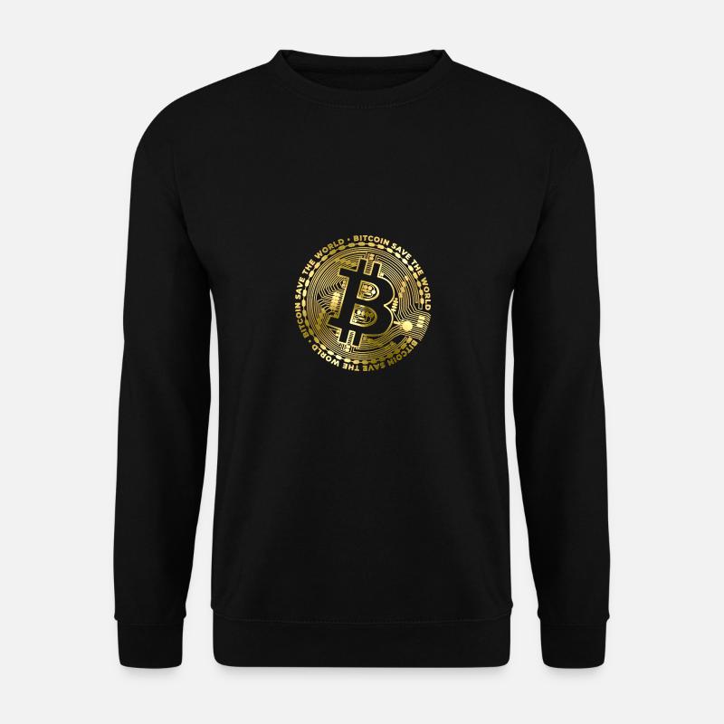 Bitcoin Save the world - Unisex Pullover - Schwarz