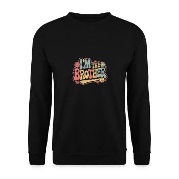 Frère Grand Frère Frère Famille - Sweat-shirt Unisexe - noir - Devant - Alina (178cm) & Michal (187cm)