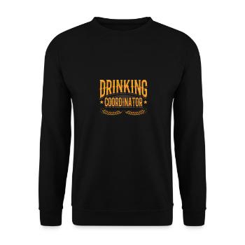 Drinking Coordinator - Unisex Pullover - Schwarz - Vorne - Alina (178cm) & Michal (187cm)