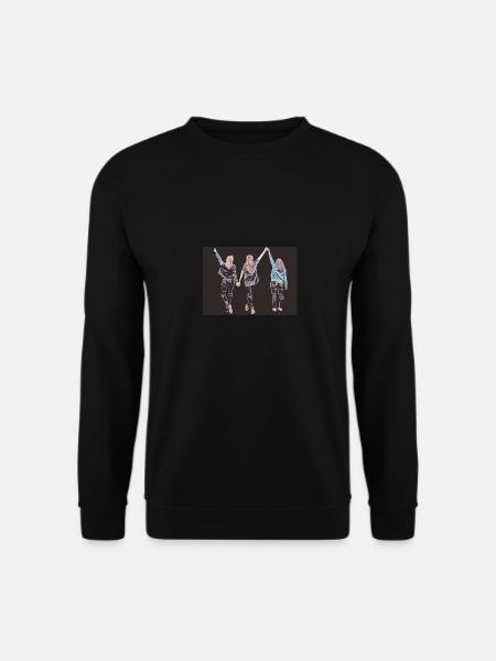 Design drei Freundinnen im Popart-Stil dunkel - Unisex Pullover - Schwarz
