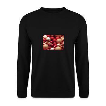 Décorations de Noël - Sweat-shirt Unisexe - noir - Devant - Alina (178cm) & Michal (187cm)