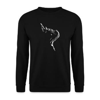 Bouledogue Français Chien Chiens Wilsigns - Sweat-shirt Unisexe - noir - Devant - Alina (178cm) & Michal (187cm)