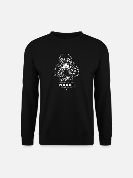 Poodle Mom Hunde Hund Pudel Wilsigns - Unisex Pullover - Schwarz