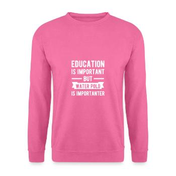 Water Polo Water : un drôle de cadeau à dire - Sweat-shirt Unisexe - rose - Devant