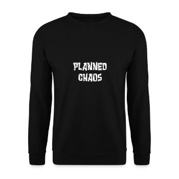 PLANNED CHAOS - Unisex Sweatshirt - black - Front - Alina (178cm) & Michal (187cm)