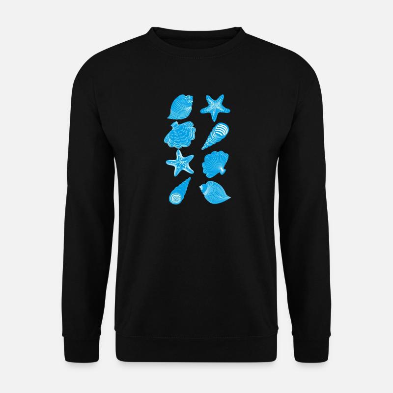 Shells and starfish - Unisex Sweatshirt - black