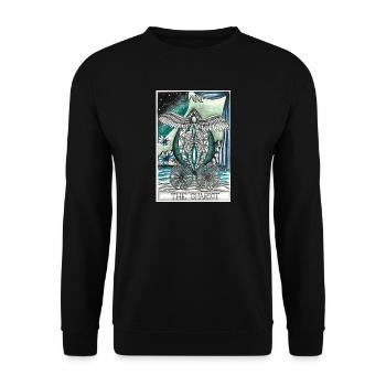 The Chariot - Unisex Pullover - Schwarz - Vorne - Alina (178cm) & Michal (187cm)