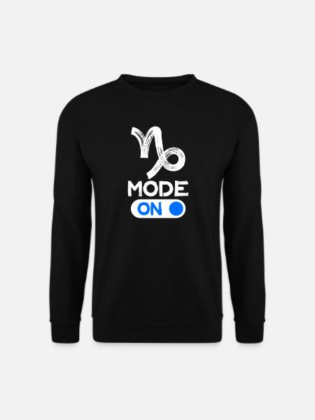 Astronomie Steinbock Statement Aberglaube Himmel - Unisex Pullover - Schwarz