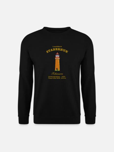 Fehmarn, Wahrzeichen Leuchtturm Staberhuk - Unisex Pullover - Schwarz