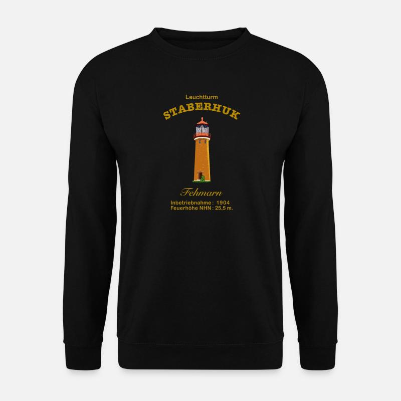 Fehmarn, phare emblématique de Staberhuk - Sweat-shirt Unisexe - noir