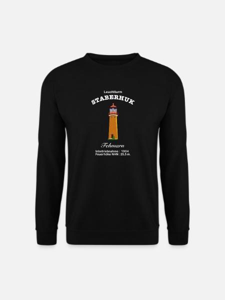 East Frisian island Fehmarn, lighthouse Staberhuk - Unisex Sweatshirt - black