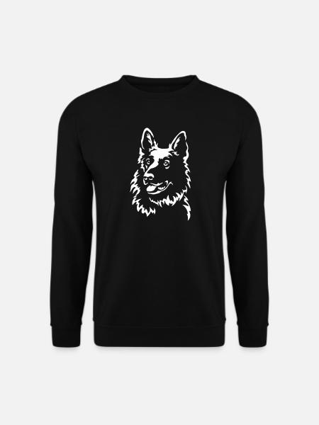 Swiss Shepherd Head "Black Edition" - Unisex Sweatshirt - black